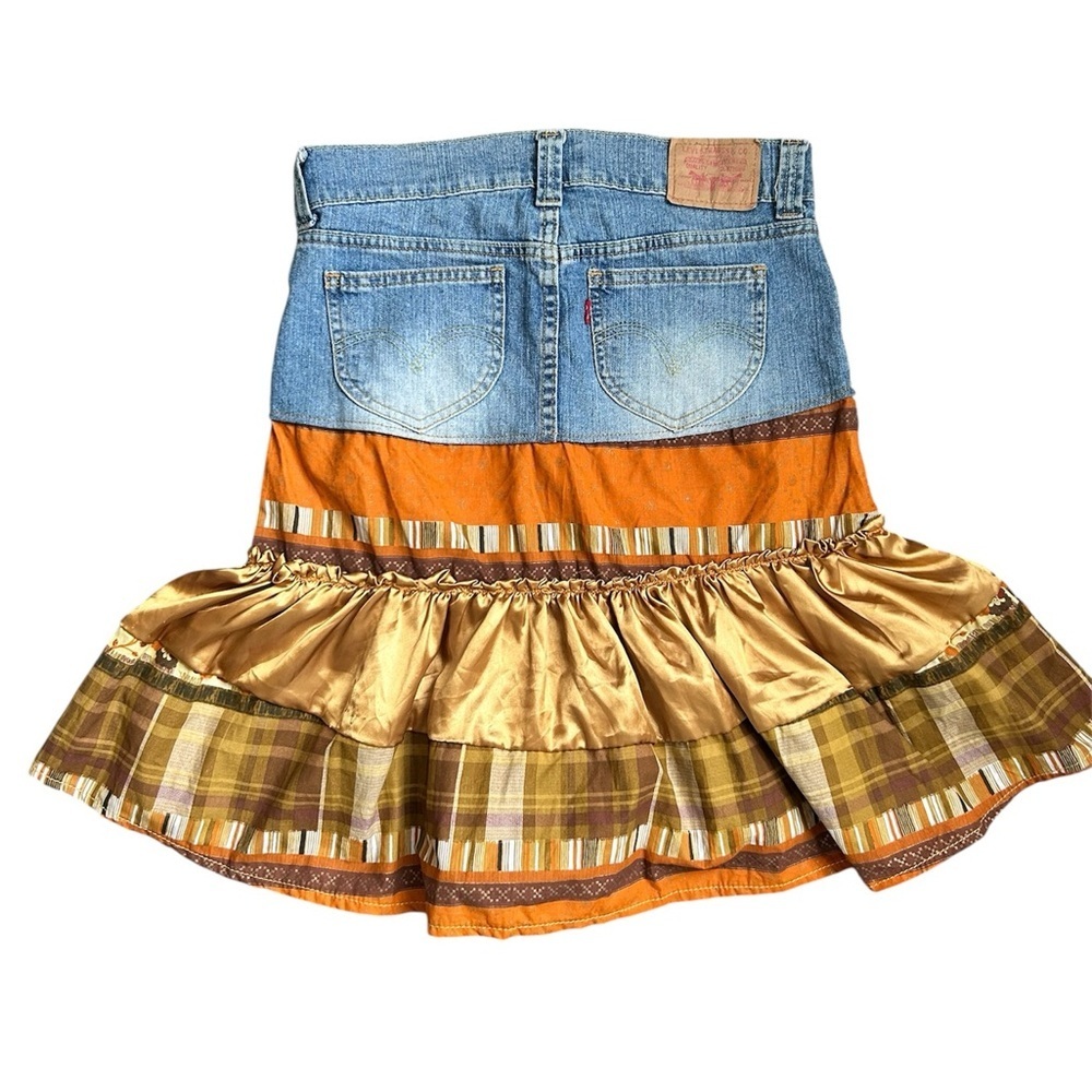Levi’s Jeans Denim and Fabric Flared Mini Skirt size 3 - Picture 4 of 10